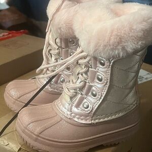Pink Kids Winter Boots